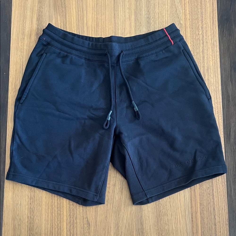 Sun Day Red Men's Athletic Drawstring Shorts